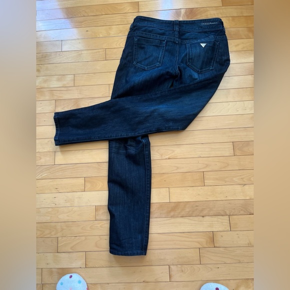 Guess Premium Dark blue Daredevil Skinny Jeans with crystal-like details. - Picture 2 of 10